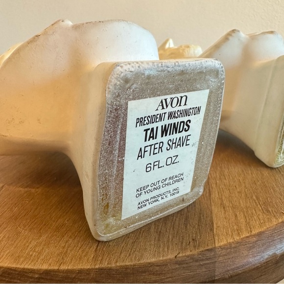 Avon President George Washington Abraham Lincoln Aftershave Bottles 1970s Models - Picture 8 of 14